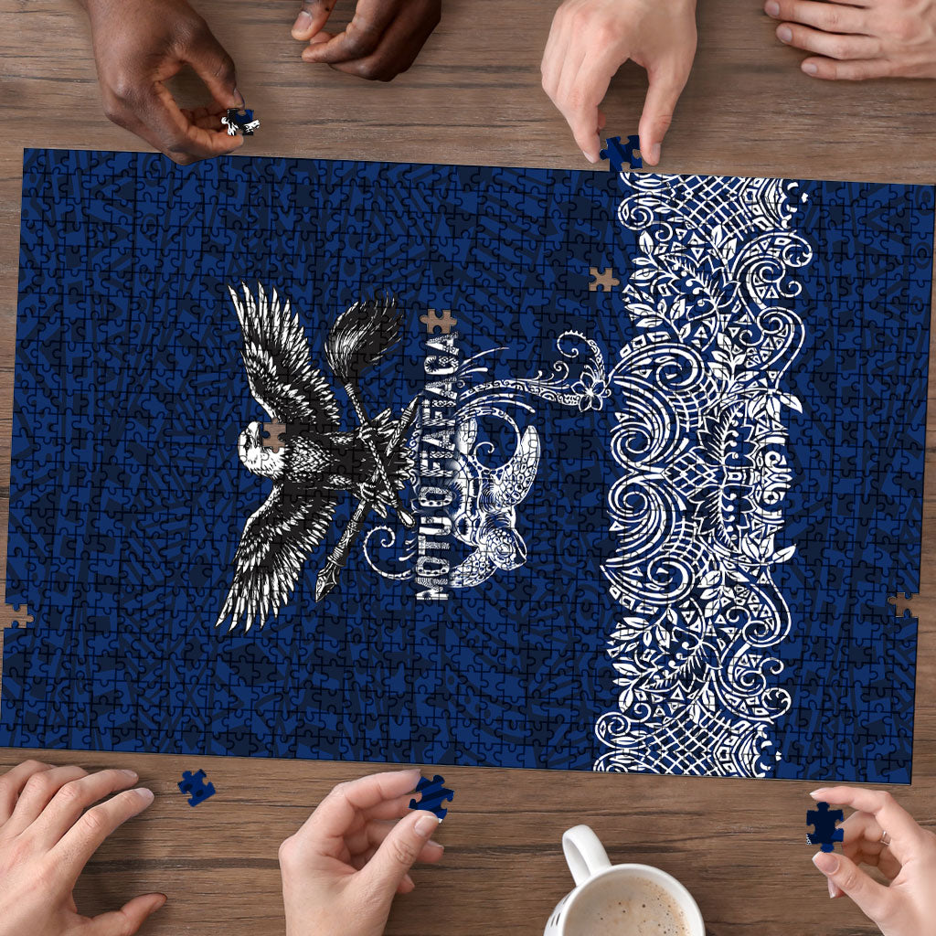 American Samoa Eagle Puzzle Sea Turtle Traditional Polynesian Tribal Tattoo TS04 - Polynesian Pride