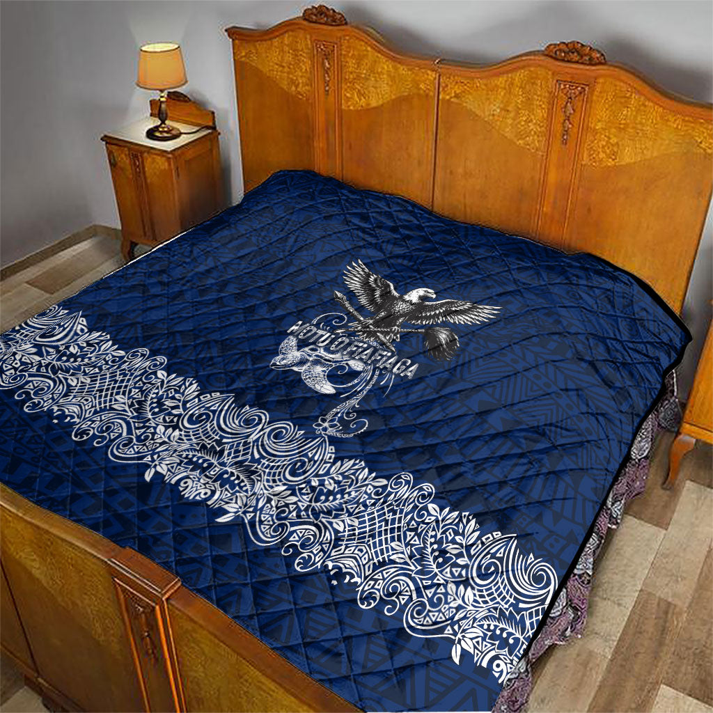 American Samoa Eagle Quilt Sea Turtle Traditional Polynesian Tribal Tattoo TS04 - Polynesian Pride