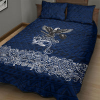 American Samoa Eagle Quilt Bed Set Sea Turtle Traditional Polynesian Tribal Tattoo TS04 - Polynesian Pride