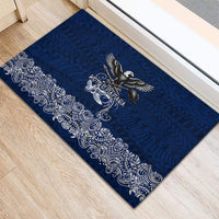 American Samoa Eagle Rubber Doormat Sea Turtle Traditional Polynesian Tribal Tattoo TS04 - Polynesian Pride