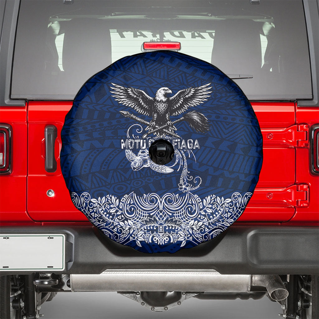 American Samoa Eagle Spare Tire Cover Sea Turtle Traditional Polynesian Tribal Tattoo TS04 - Polynesian Pride