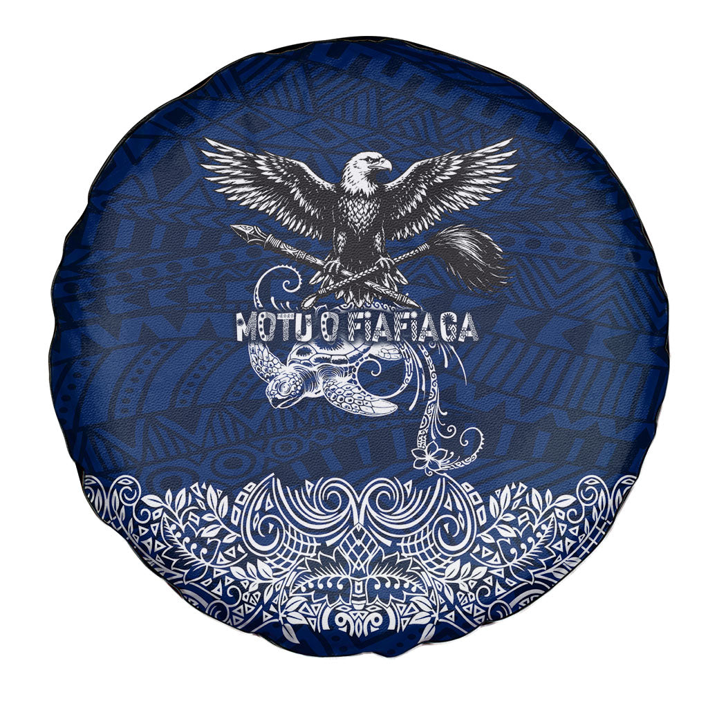 American Samoa Eagle Spare Tire Cover Sea Turtle Traditional Polynesian Tribal Tattoo TS04 - Polynesian Pride