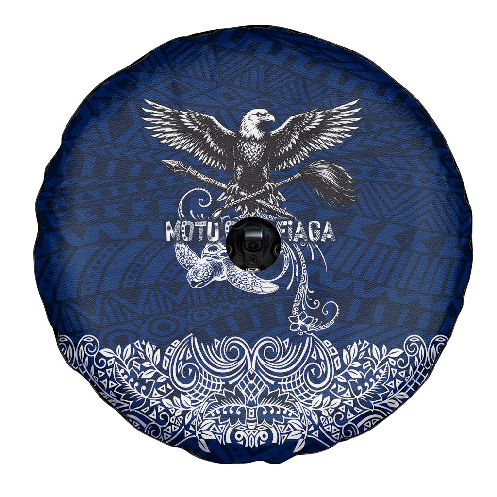 American Samoa Eagle Spare Tire Cover Sea Turtle Traditional Polynesian Tribal Tattoo TS04 - Polynesian Pride