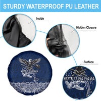 American Samoa Eagle Spare Tire Cover Sea Turtle Traditional Polynesian Tribal Tattoo TS04 - Polynesian Pride
