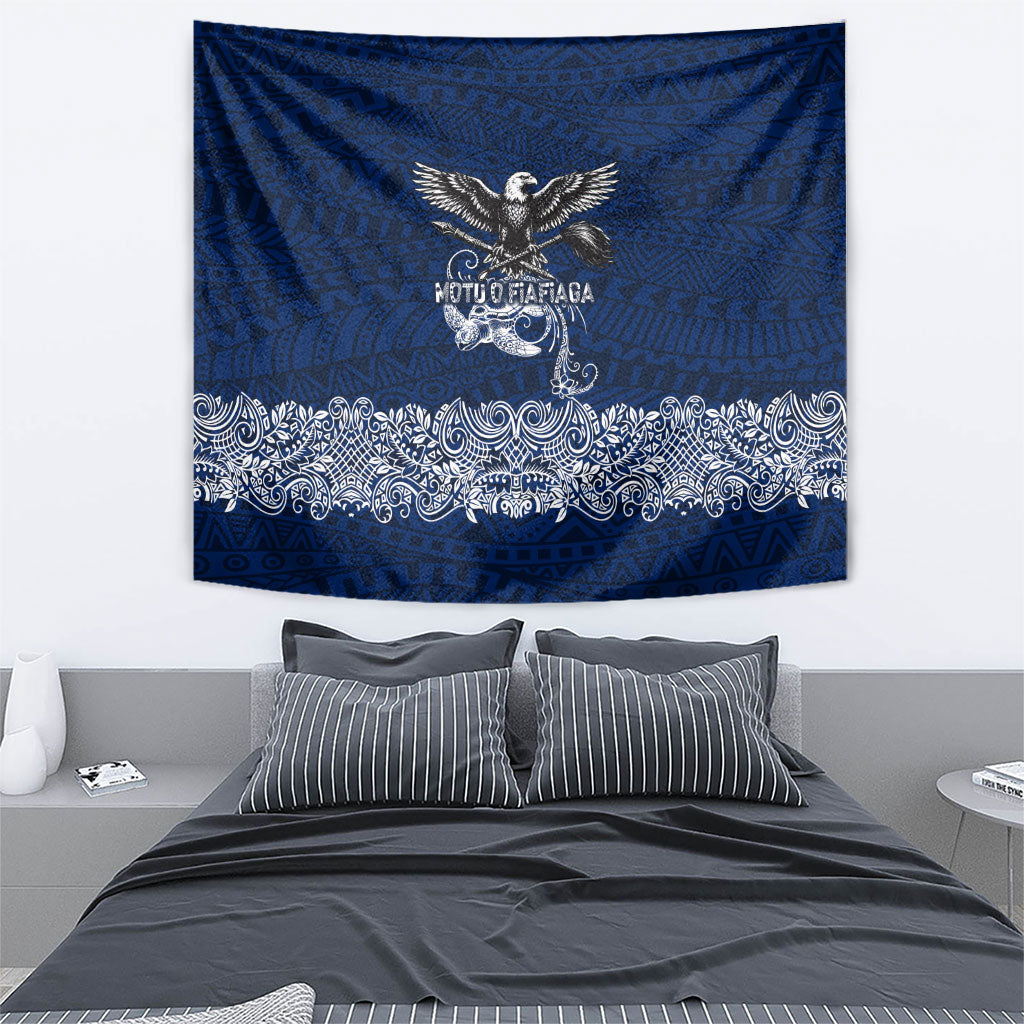 American Samoa Eagle Tapestry Sea Turtle Traditional Polynesian Tribal Tattoo TS04 - Polynesian Pride