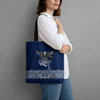 American Samoa Eagle Tote Bag Sea Turtle Traditional Polynesian Tribal Tattoo TS04 - Polynesian Pride