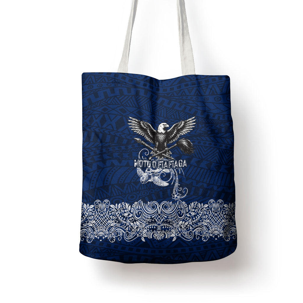 American Samoa Eagle Tote Bag Sea Turtle Traditional Polynesian Tribal Tattoo TS04 - Polynesian Pride