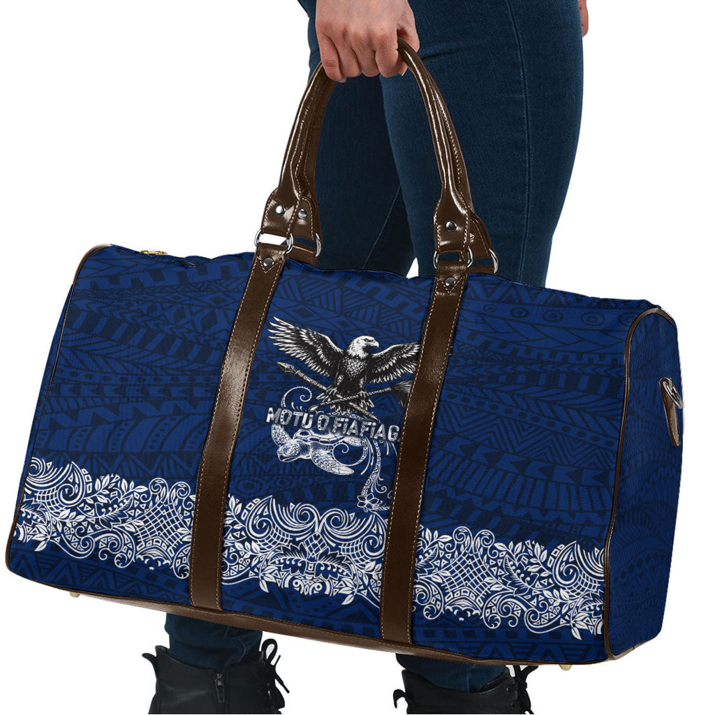 American Samoa Eagle Travel Bag Sea Turtle Traditional Polynesian Tribal Tattoo TS04 - Polynesian Pride