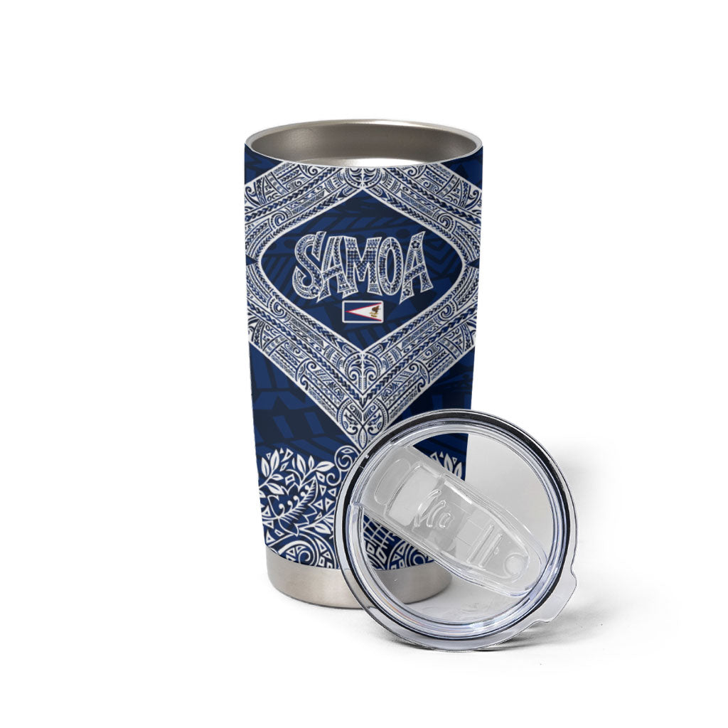 American Samoa Eagle Tumbler Cup Sea Turtle Traditional Polynesian Tribal Tattoo TS04 - Polynesian Pride