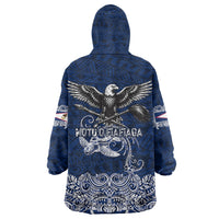 American Samoa Eagle Wearable Blanket Hoodie Sea Turtle Traditional Polynesian Tribal Tattoo TS04 - Polynesian Pride