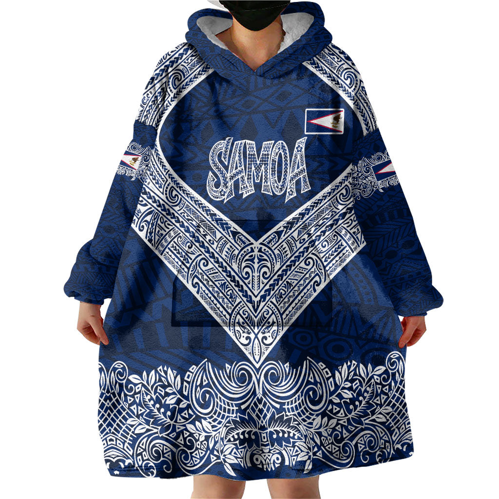 American Samoa Eagle Wearable Blanket Hoodie Sea Turtle Traditional Polynesian Tribal Tattoo TS04 - Polynesian Pride