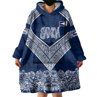 American Samoa Eagle Wearable Blanket Hoodie Sea Turtle Traditional Polynesian Tribal Tattoo TS04 - Polynesian Pride