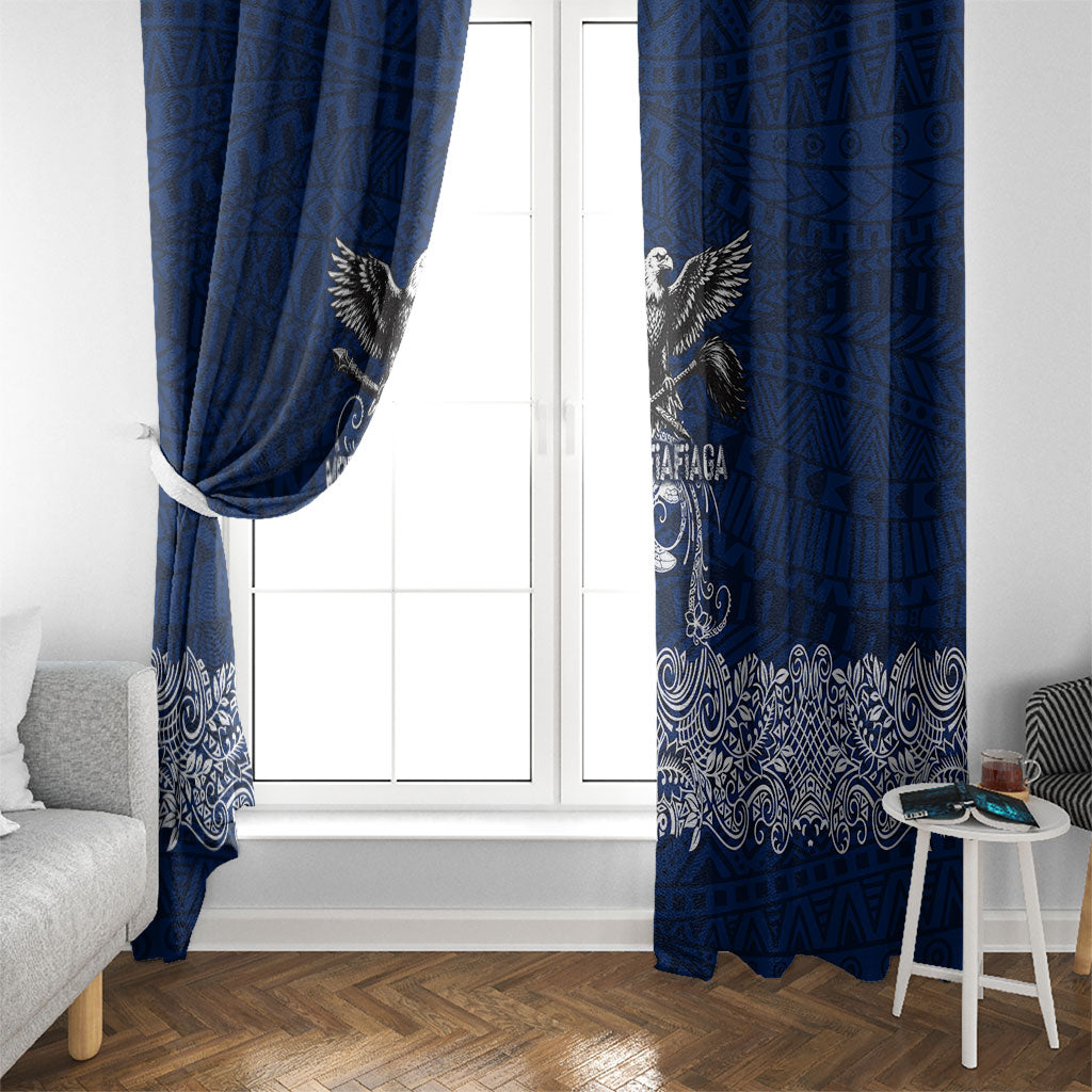 American Samoa Eagle Window Curtain Sea Turtle Traditional Polynesian Tribal Tattoo TS04 - Polynesian Pride