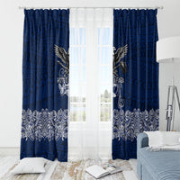 American Samoa Eagle Window Curtain Sea Turtle Traditional Polynesian Tribal Tattoo TS04 - Polynesian Pride