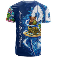 American Samoa Pago Pago T Shirt Sea Turtle And Fruit Bat - Tropical Hibiscus Flowers Polynesian TS04 - Polynesian Pride