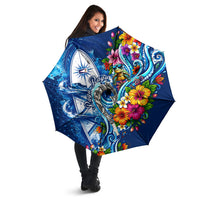 American Samoa Pago Pago Umbrella Sea Turtle And Fruit Bat - Tropical Hibiscus Flowers Polynesian TS04 - Polynesian Pride