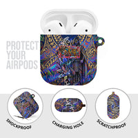 American Samoa Warrior AirPods Case Polynesian Fruit Bat Talofa Urban Graffiti Street Art TS04 - Polynesian Pride