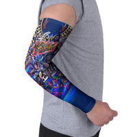 American Samoa Warrior Arm Sleeves Polynesian Fruit Bat Talofa Urban Graffiti Street Art TS04 - Polynesian Pride