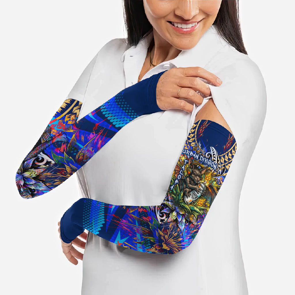 American Samoa Warrior Arm Sleeves Polynesian Fruit Bat Talofa Urban Graffiti Street Art TS04 - Polynesian Pride