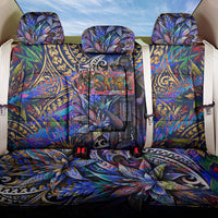 American Samoa Warrior Back Car Seat Cover Polynesian Fruit Bat Talofa Urban Graffiti Street Art TS04 One Size Blue Yellow - Polynesian Pride