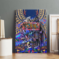 American Samoa Warrior Canvas Wall Art Polynesian Fruit Bat Talofa Urban Graffiti Street Art TS04 - Polynesian Pride