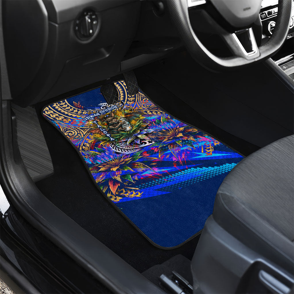 American Samoa Warrior Car Mats Polynesian Fruit Bat Talofa Urban Graffiti Street Art TS04 - Polynesian Pride