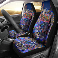 American Samoa Warrior Car Seat Cover Polynesian Fruit Bat Talofa Urban Graffiti Street Art TS04 - Polynesian Pride