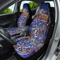 American Samoa Warrior Car Seat Cover Polynesian Fruit Bat Talofa Urban Graffiti Street Art TS04 - Polynesian Pride