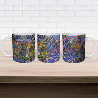 American Samoa Warrior Ceramic Mug Polynesian Fruit Bat Talofa Urban Graffiti Street Art TS04 - Polynesian Pride