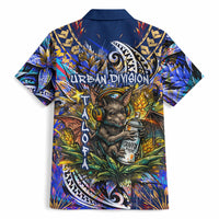 American Samoa Warrior Hawaiian Shirt Polynesian Fruit Bat Talofa Urban Graffiti Street Art TS04 - Polynesian Pride