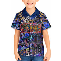 American Samoa Warrior Hawaiian Shirt Polynesian Fruit Bat Talofa Urban Graffiti Street Art TS04 - Polynesian Pride