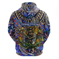 American Samoa Warrior Hoodie Polynesian Fruit Bat Talofa Urban Graffiti Street Art TS04 - Polynesian Pride