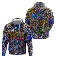 American Samoa Warrior Hoodie Polynesian Fruit Bat Talofa Urban Graffiti Street Art TS04 - Polynesian Pride