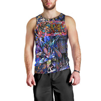 American Samoa Warrior Men Tank Top Polynesian Fruit Bat Talofa Urban Graffiti Street Art TS04 - Polynesian Pride