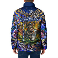 American Samoa Warrior Padded Jacket Polynesian Fruit Bat Talofa Urban Graffiti Street Art TS04 - Polynesian Pride