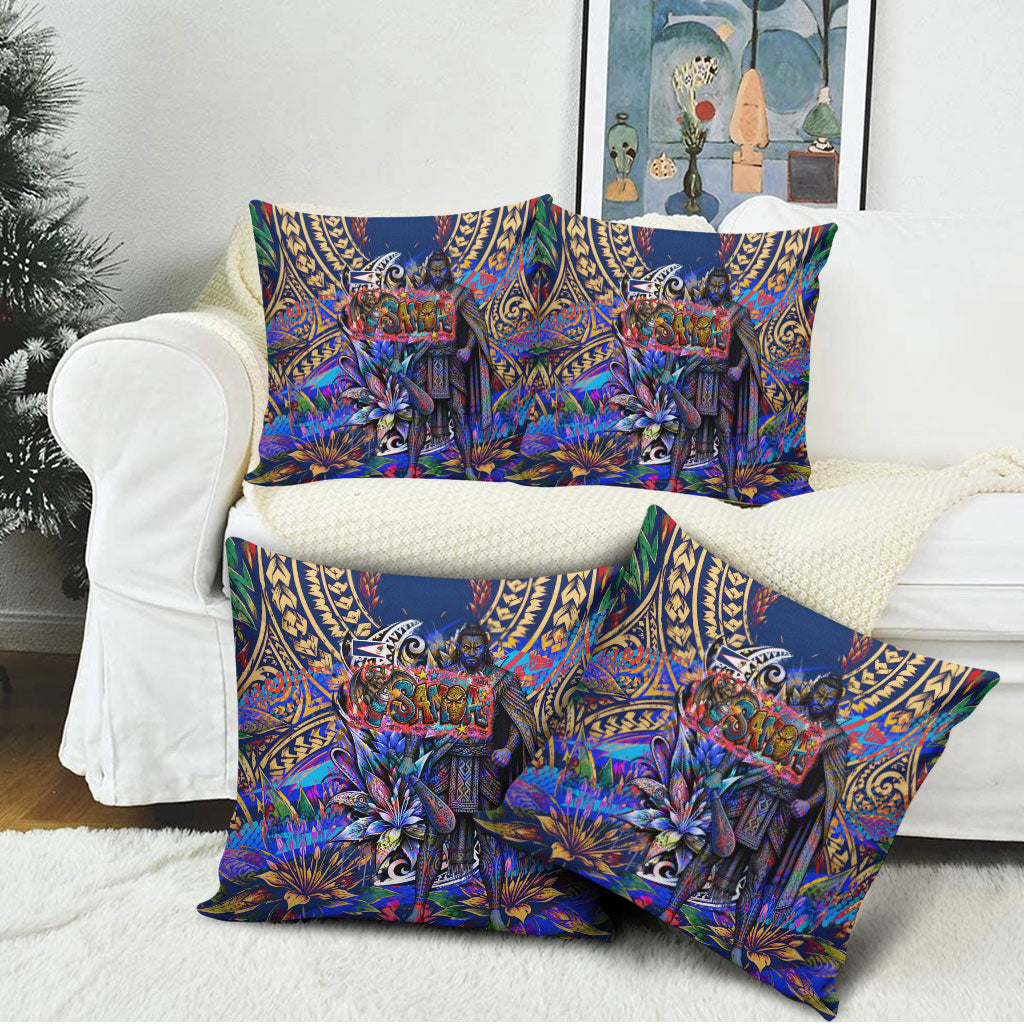 American Samoa Warrior Pillow Cover Polynesian Fruit Bat Talofa Urban Graffiti Street Art TS04 - Polynesian Pride
