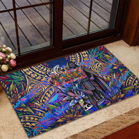 American Samoa Warrior Rubber Doormat Polynesian Fruit Bat Talofa Urban Graffiti Street Art TS04 - Polynesian Pride