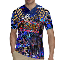 American Samoa Warrior Rugby Jersey Polynesian Fruit Bat Talofa Urban Graffiti Street Art TS04 - Polynesian Pride