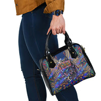 American Samoa Warrior Shoulder Handbag Polynesian Fruit Bat Talofa Urban Graffiti Street Art TS04 - Polynesian Pride