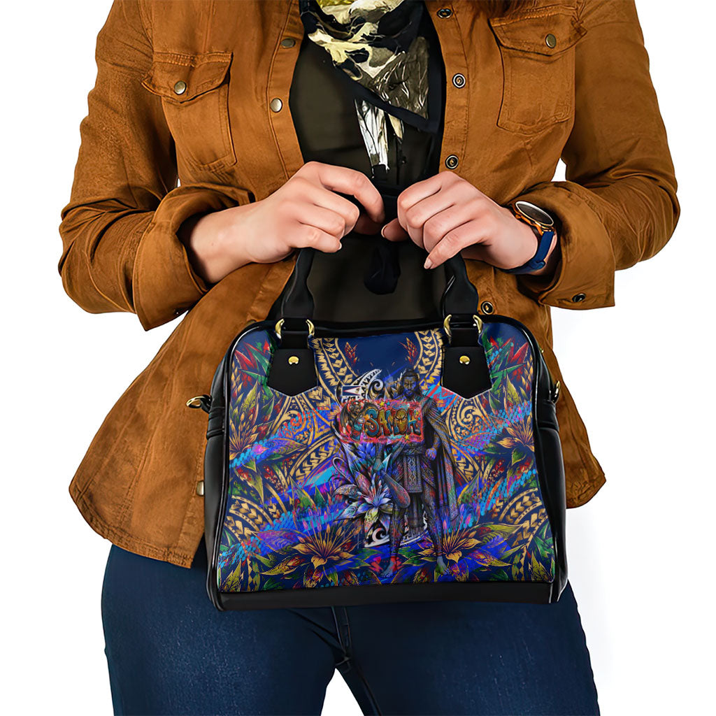 American Samoa Warrior Shoulder Handbag Polynesian Fruit Bat Talofa Urban Graffiti Street Art TS04 - Polynesian Pride