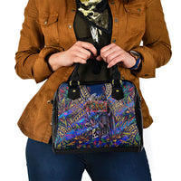American Samoa Warrior Shoulder Handbag Polynesian Fruit Bat Talofa Urban Graffiti Street Art TS04 - Polynesian Pride