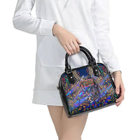 American Samoa Warrior Shoulder Handbag Polynesian Fruit Bat Talofa Urban Graffiti Street Art TS04 - Polynesian Pride