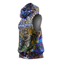 American Samoa Warrior Sleeveless Hoodie Polynesian Fruit Bat Talofa Urban Graffiti Street Art TS04 - Polynesian Pride