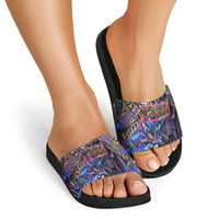 American Samoa Warrior Slide Sandals Polynesian Fruit Bat Talofa Urban Graffiti Street Art TS04 - Polynesian Pride