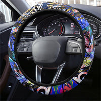 American Samoa Warrior Steering Wheel Cover Polynesian Fruit Bat Talofa Urban Graffiti Street Art TS04 - Polynesian Pride