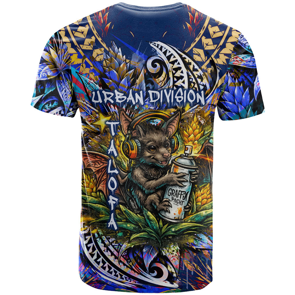 American Samoa Warrior T Shirt Polynesian Fruit Bat Talofa Urban Graffiti Street Art TS04 - Polynesian Pride