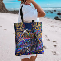 American Samoa Warrior Tote Bag Polynesian Fruit Bat Talofa Urban Graffiti Street Art TS04 - Polynesian Pride