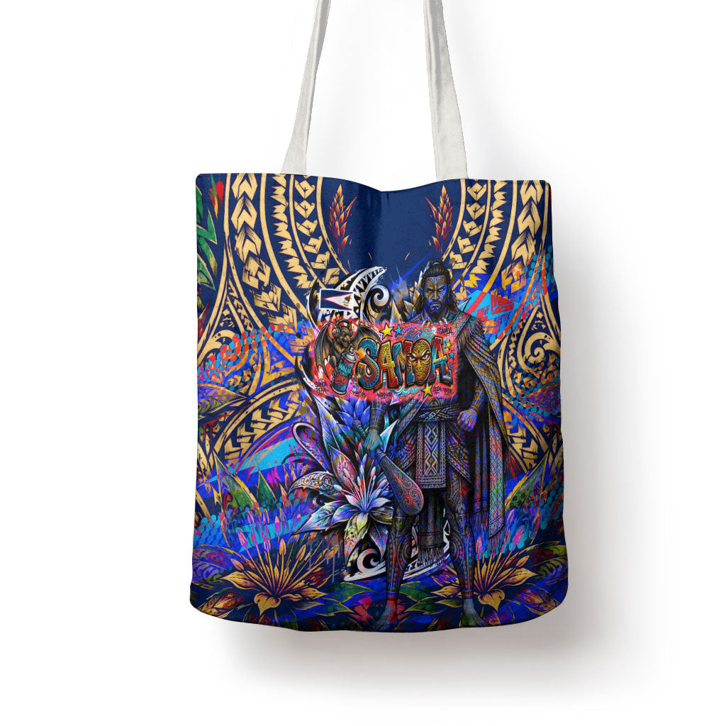 American Samoa Warrior Tote Bag Polynesian Fruit Bat Talofa Urban Graffiti Street Art TS04 - Polynesian Pride