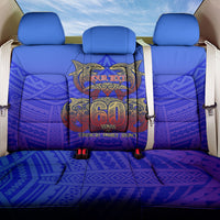 Personalized Polynesian 60th Birthday Back Car Seat Cover Polynesian Tribal Art Vintage Ocean Pattern TS04 One Size Blue Yellow - Polynesian Pride