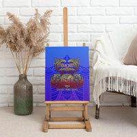 Personalized Polynesian 60th Birthday Canvas Wall Art Polynesian Tribal Art Vintage Ocean Pattern TS04 - Polynesian Pride